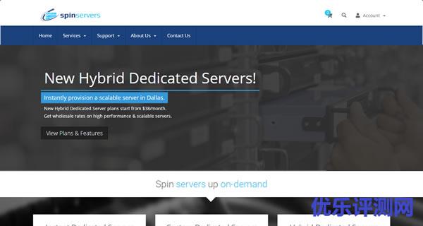 spinservers：独立服务器5折优惠码，圣何塞/达拉斯机房，$149/月，2*e5-2630Lv3/256G内存/3.2tSSD/10Gbps带宽