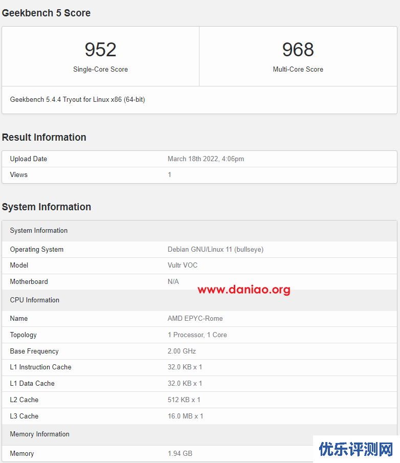 Vultr：高性能EPYC(霄龙)云服务器测评分享，$28/月起(100%NVMe SSD存储，第三代AMD EPYC™处理器)