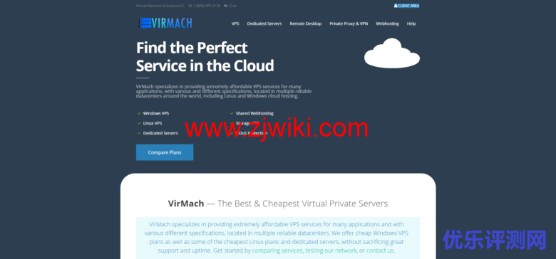 #黑五#virmach:特价美国vps,1核/512MB/15G SSD/1G端口,$9.3/年起-优乐评测网