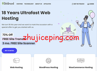 siteground：18周年庆，2.7折优惠，100%运作在Google cloud上的云主机