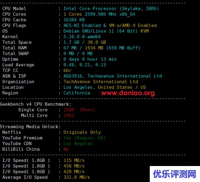 GigsGigsCloud: 美国10Gbps CMI 线路 VPS测评