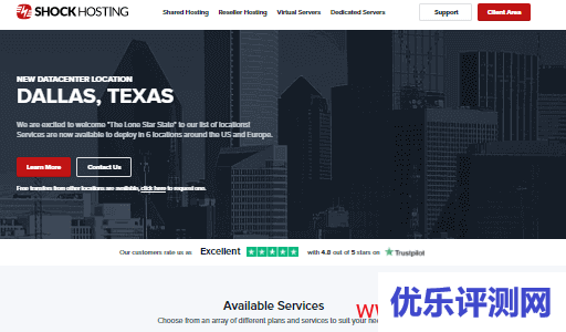 shockhosting：VPS 3.5折循环优惠，低至$3.5/月，$35/年，可选择日本/新加坡/洛杉矶等11个机房