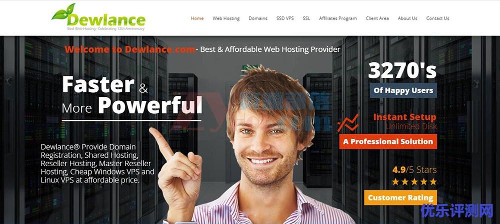 Dewlance:加拿大vps,2核1GB内存/20GB SSD硬盘/500Mbps端口,$25/年-优乐评测网