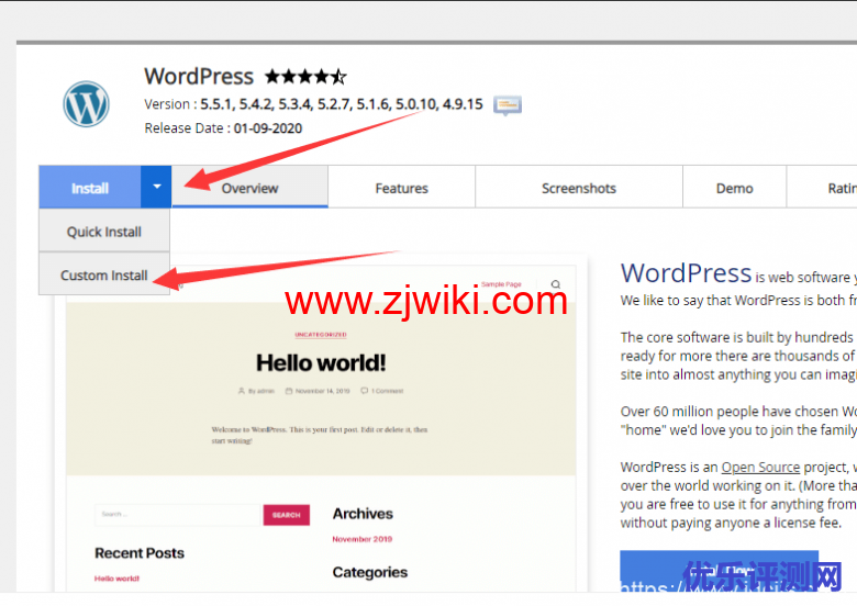 custom-install-wordpress