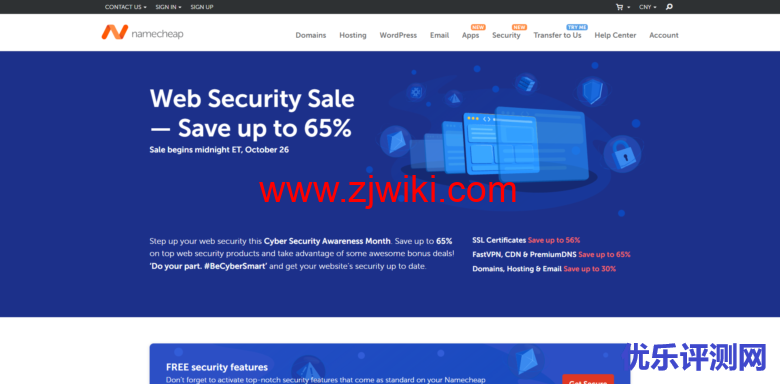 namecheap:网络安全月,SSL 证书、高级dns等,最低3.5折-优乐评测网