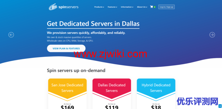 spinservers:美国高配服务器$79/月起,10Gbps带宽,支持支付宝/微信-优乐评测网