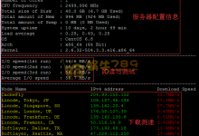 Linux系统信息/IO读写/下载速度一键测试脚本bench.sh-优乐评测网