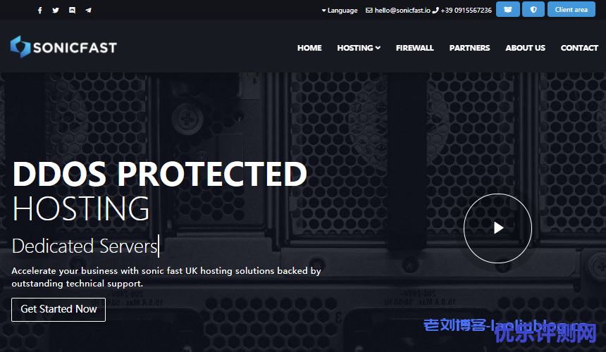 SonicFast英国VPS:免费100Gbps DDoS防护,€18/年/1核/512MB内存/5GB NVMe/1TB月流量/1Gbps端口/KVM-优乐评测网