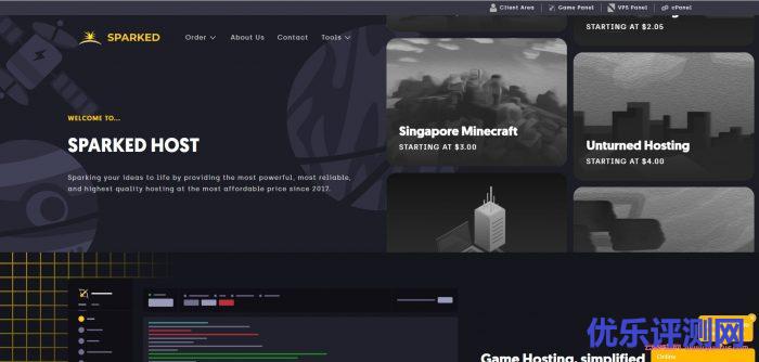 sparkedhost:英国vps,全场75折,AMD Ryzen高性能VPS月付$6起,英特尔cpu月付$4.2起遇到疑问,可以联系我或给我留言-优乐评测网