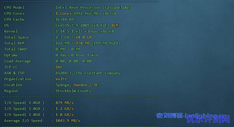 Vultr欧洲斯德哥尔摩机房怎么样?Vultr测评:下载速度、速度延迟、路由丢包、性能测评、流媒体解锁-优乐评测网