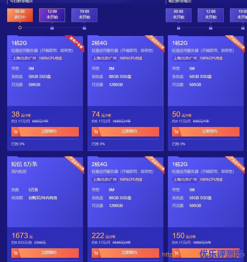 腾讯云秒杀:1核/2G/50G/500G/5Mbps/国内轻量/一年付38元、三年付150元