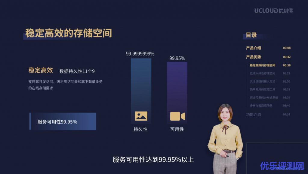 对象存储US3产品使用视频截图