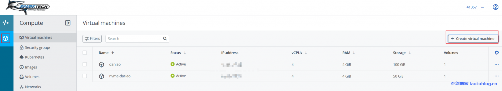 Sharktech鲨鱼机房如何开设VPS?Sharktech鲨鱼机房公有云服务public-cloud-hosting机器创建图文教程