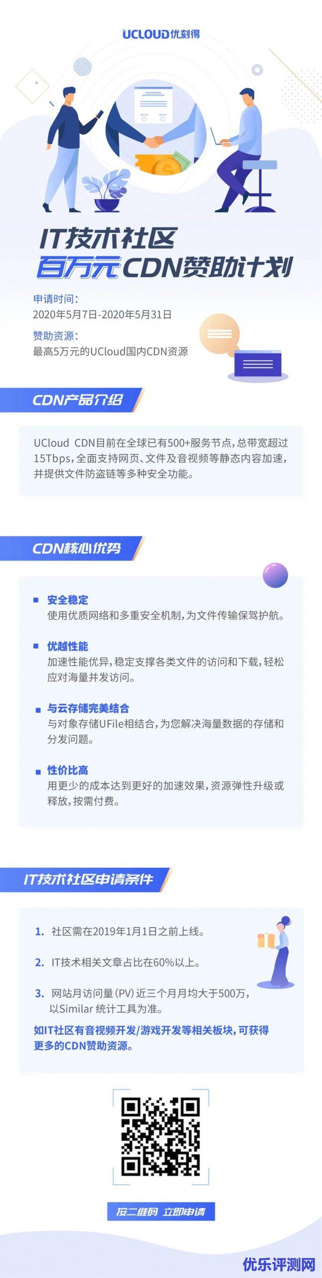 ucloud免费cdn申请
