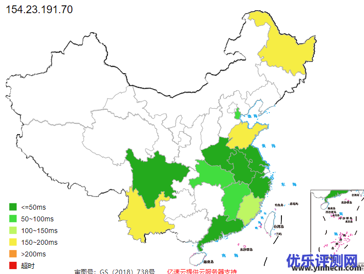 华纳云美国cn2 gia vps测评，电信CN2 GIA 线路，可解锁奈飞