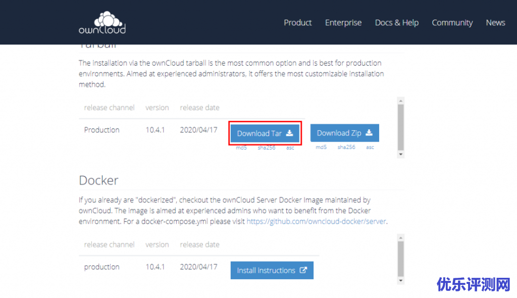 执行命令下载 owncloud 系统