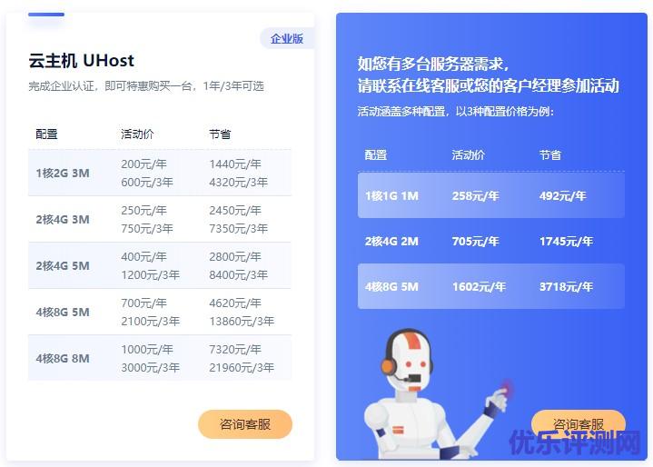 UCloud企业云服务器促销