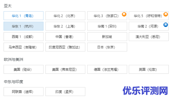 阿里云,腾讯云,UCloud云服务器资源节点对比:UCloud海外资源节点最多-优乐评测网