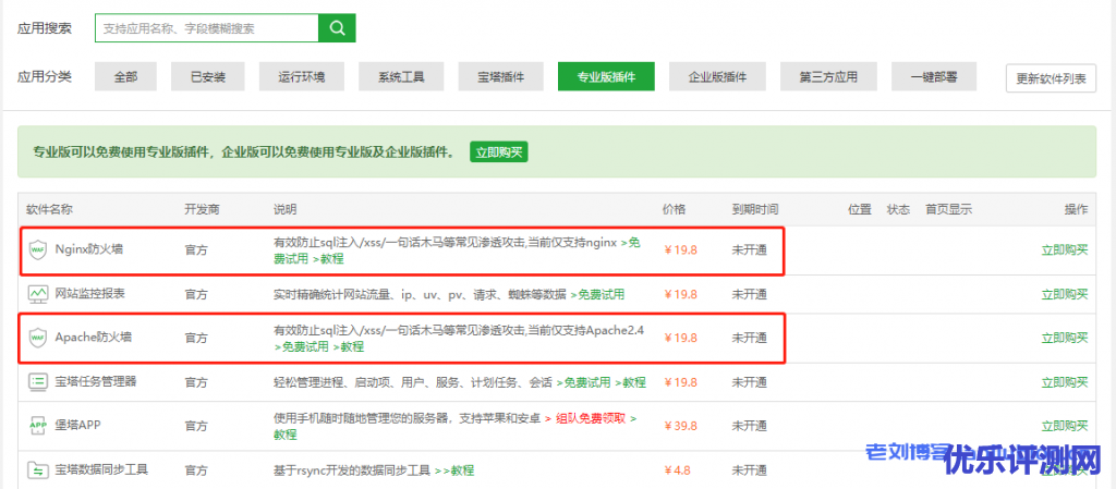 宝塔面板网站防火墙
