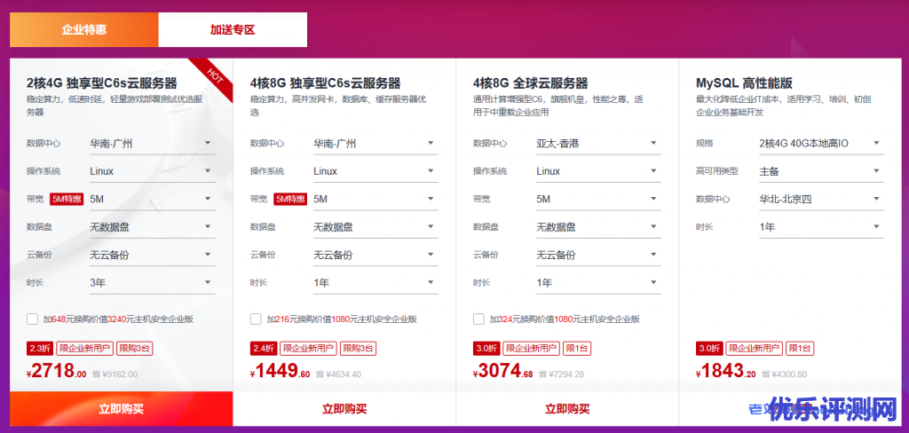 华为云双11活动企业专区
