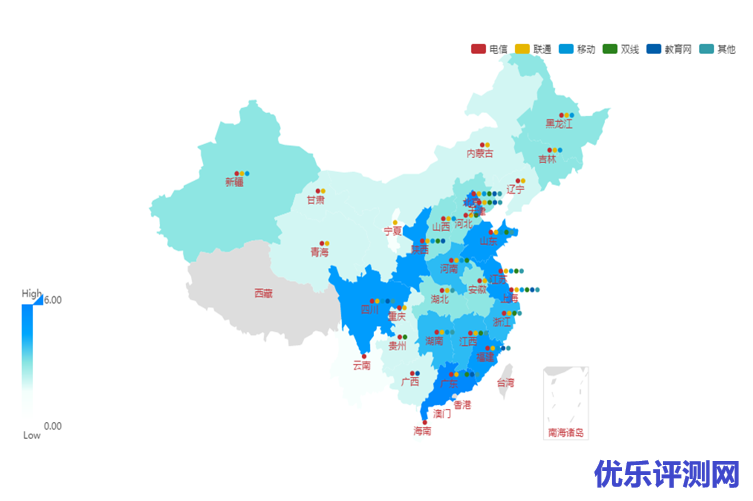 UCloud优刻得EDN国内资源分布