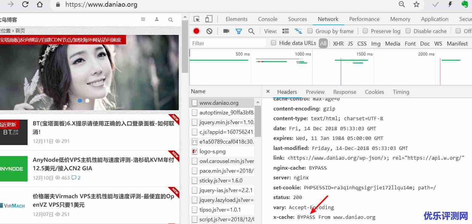 BT(宝塔面板)-WordPress开启Nginx fastcgi_cache缓存加速