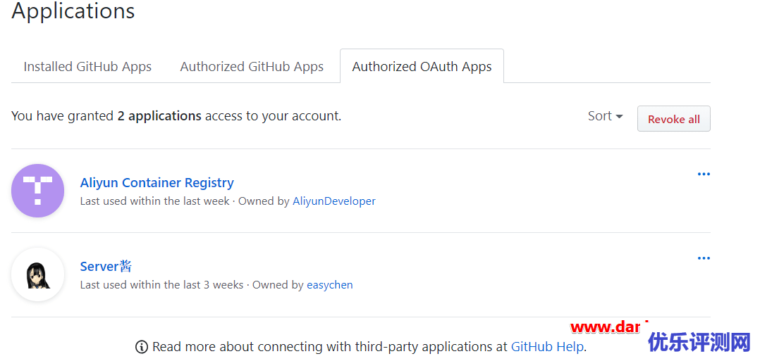 GitHub授权的OAuth应用程序如何解绑-阿里云容器镜像服务解绑实列