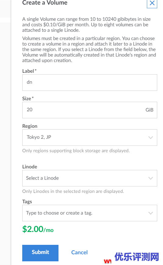 Linode新面板添加Volume并挂载Block Storage以及删除、增容的方法