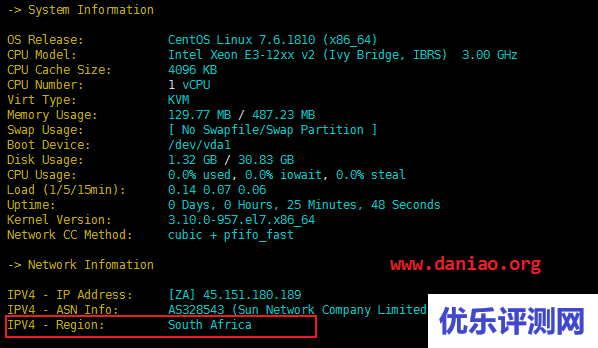 imidc（彩虹云）南非“双向”cn2 vps简单测评 – 附注册和购买教程