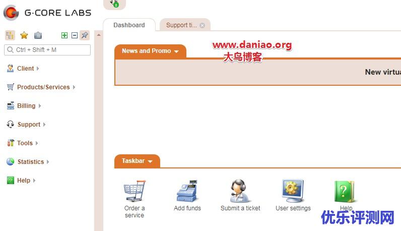Gcore VPS注册购买和管理面板简单使用教程