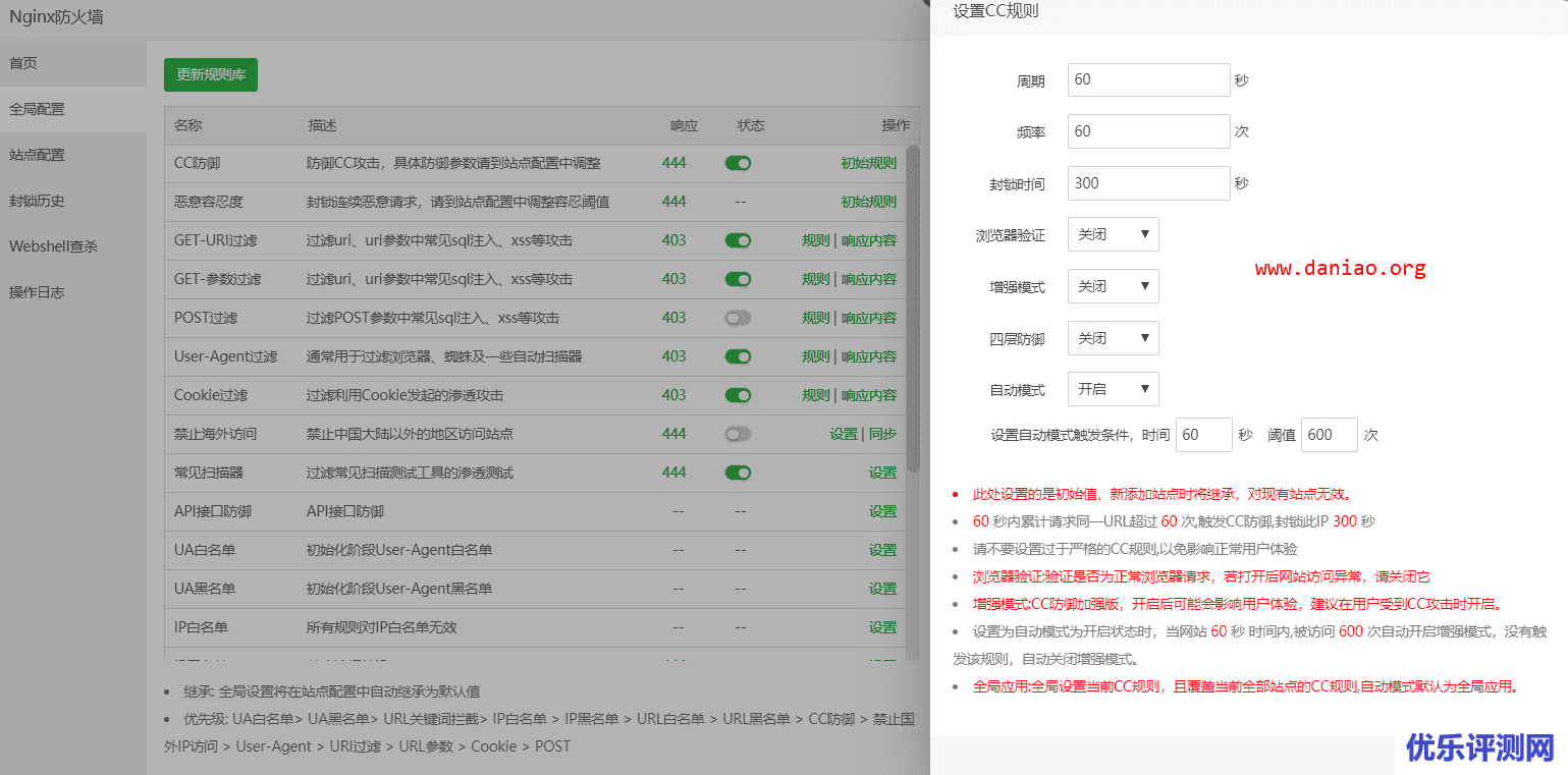 宝塔面板专业版 – Nginx防火墙的设置教程