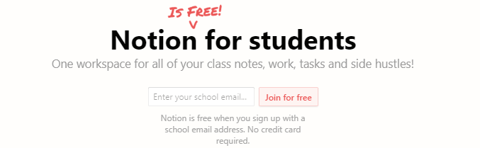 Notion – Personal版(4刀每月)学生邮箱免费申请