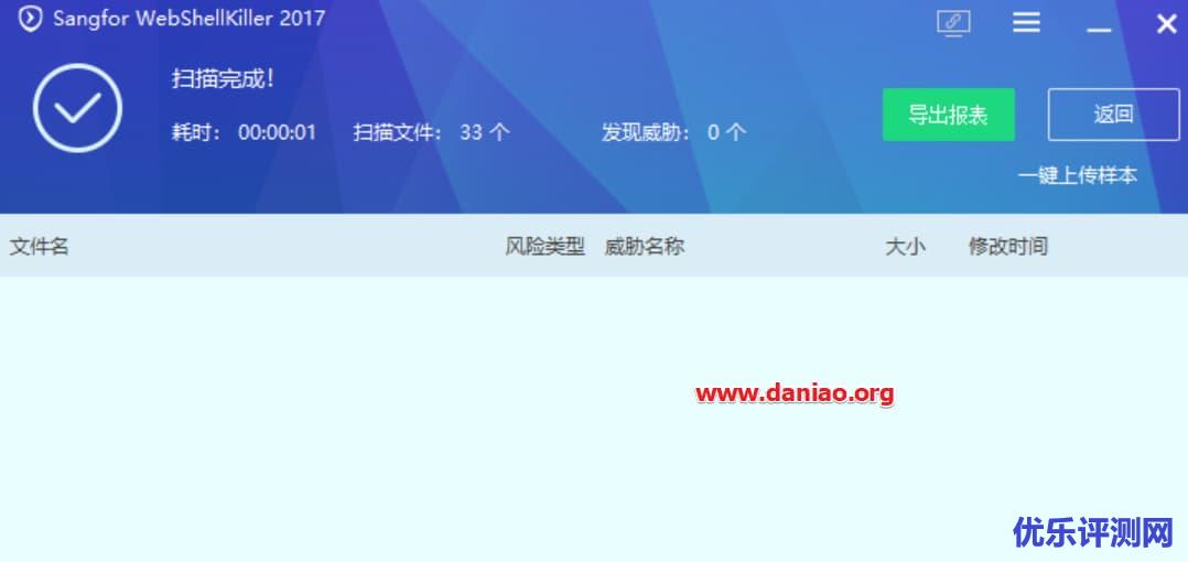 WebShellkiller – Webshell网站源码后门检测查杀扫描工具