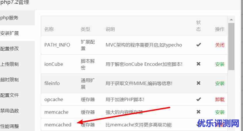 bt(宝塔)面板安装wordpress、启用memcached、Batcache让你的博客飞起来