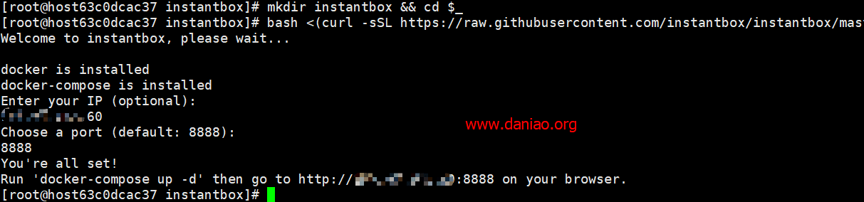 宝塔面板Docker安装Instantbox – 搭建属于自己的临时 Linux 系统