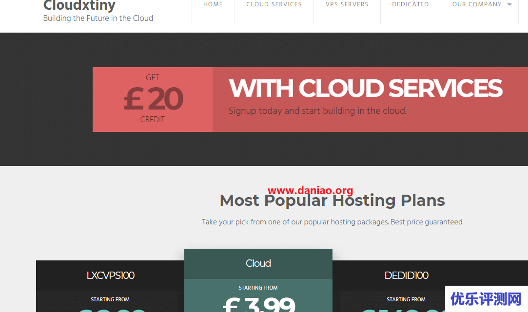 Cloudxtiny,英国便宜VPS(KVM/LXC ),5折促销,最低配€1.5/月起