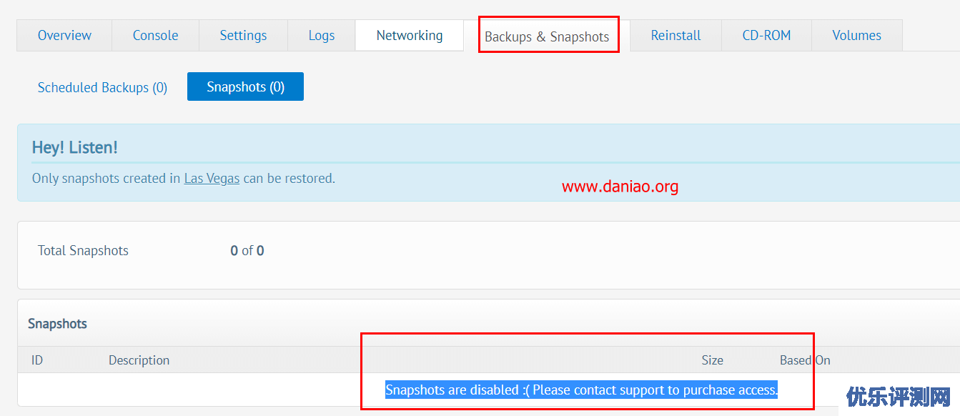 BuyVM 2刀VPS+Block Storage 购买和挂载方法 – 附测评及设置备份和快照