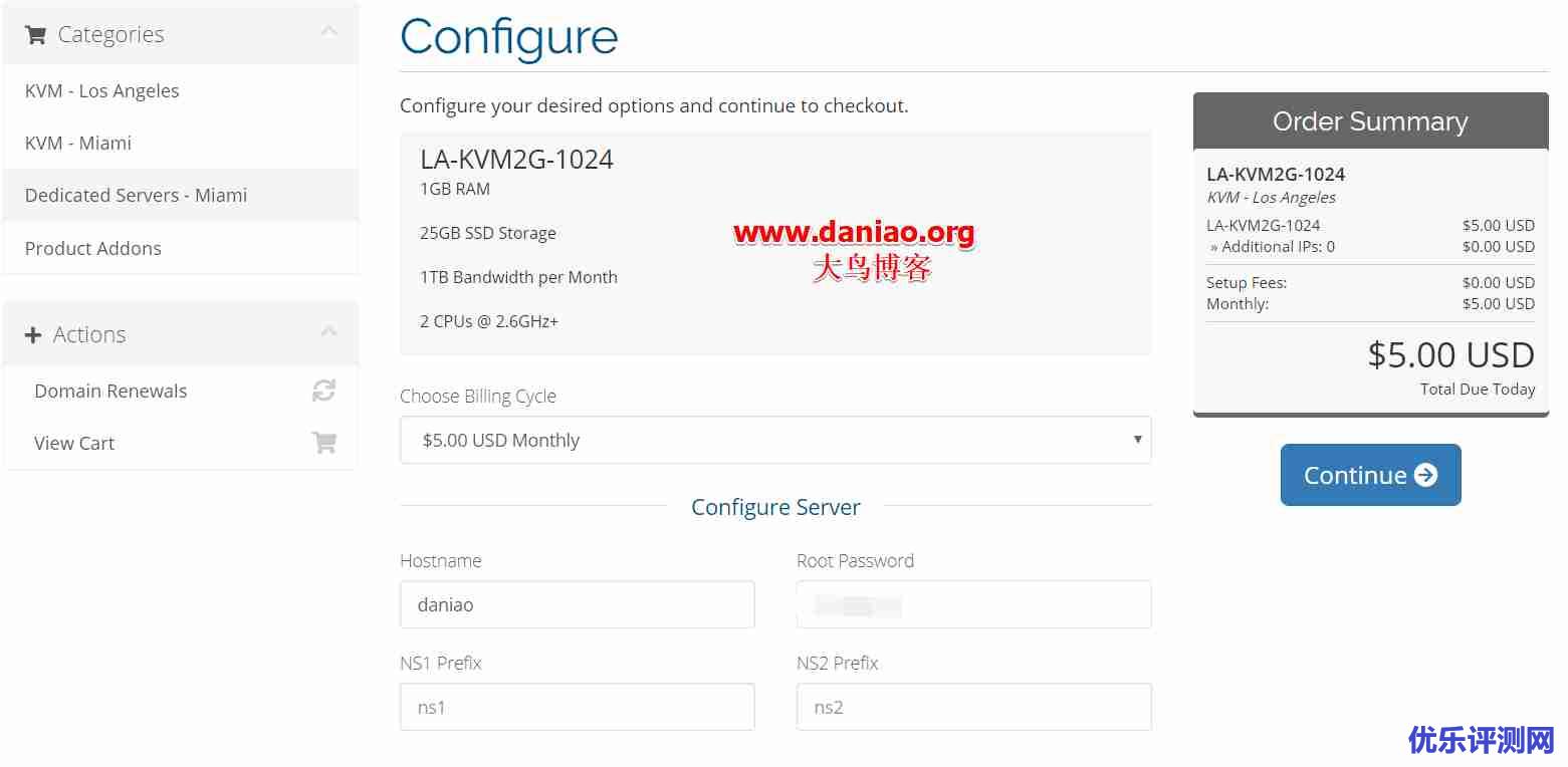 AnyNode低价VPS主机性能与速度评测-洛杉矶KVM年付12.5美元/接入CN2 GIA
