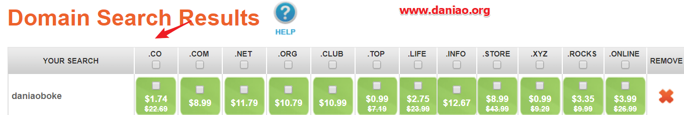 Namesilo – CO域名目前 $1.74年付不喜欢的赶紧不要出手