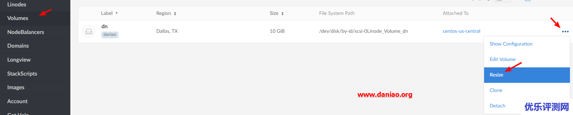 Linode新面板添加Volume并挂载Block Storage以及删除、增容的方法