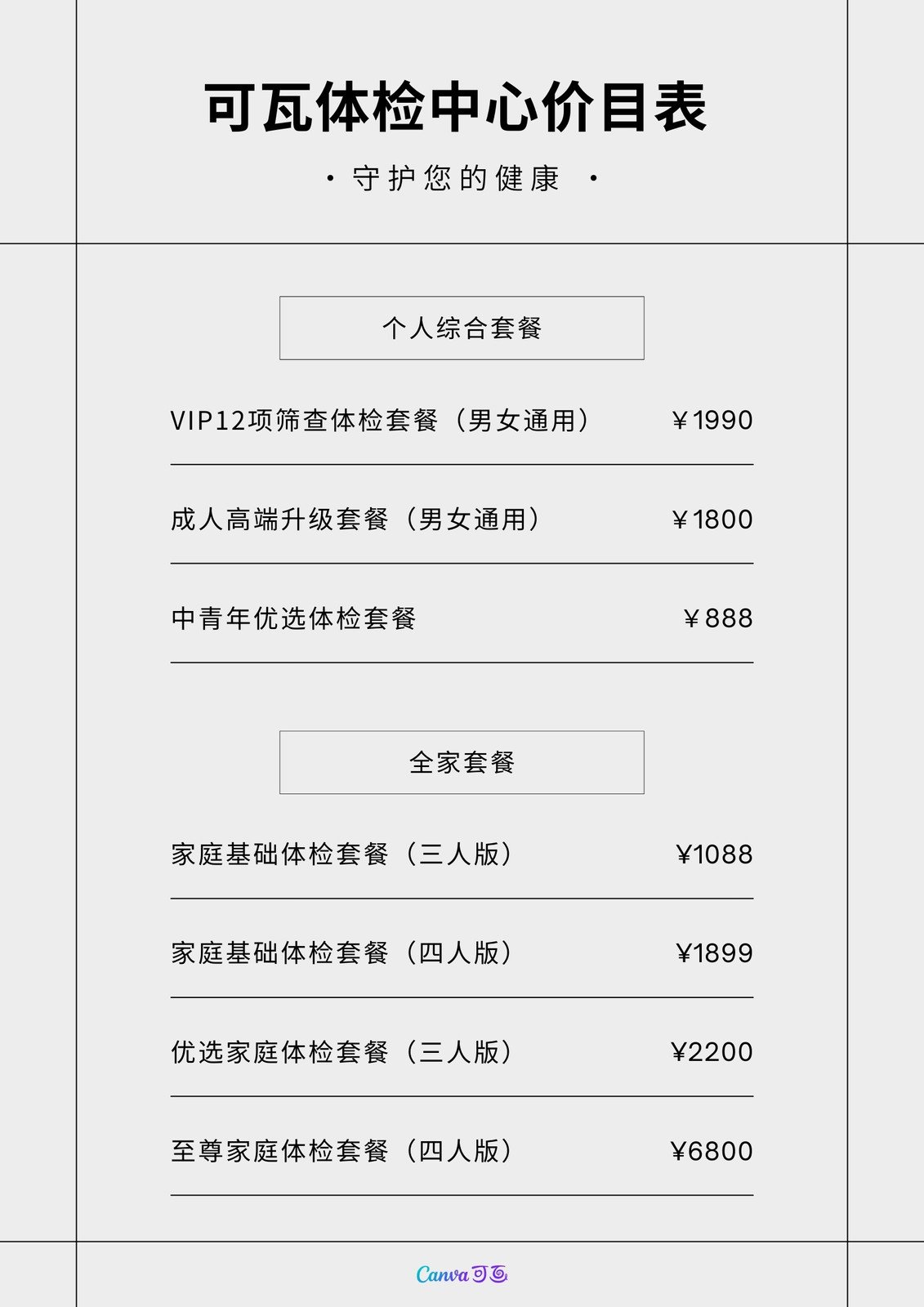 各种类型及价位概览