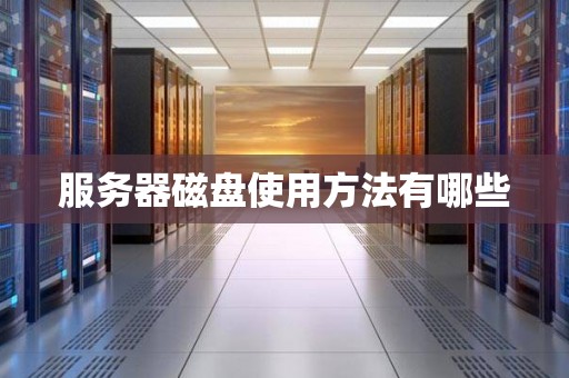 常见服务器磁盘格式解析