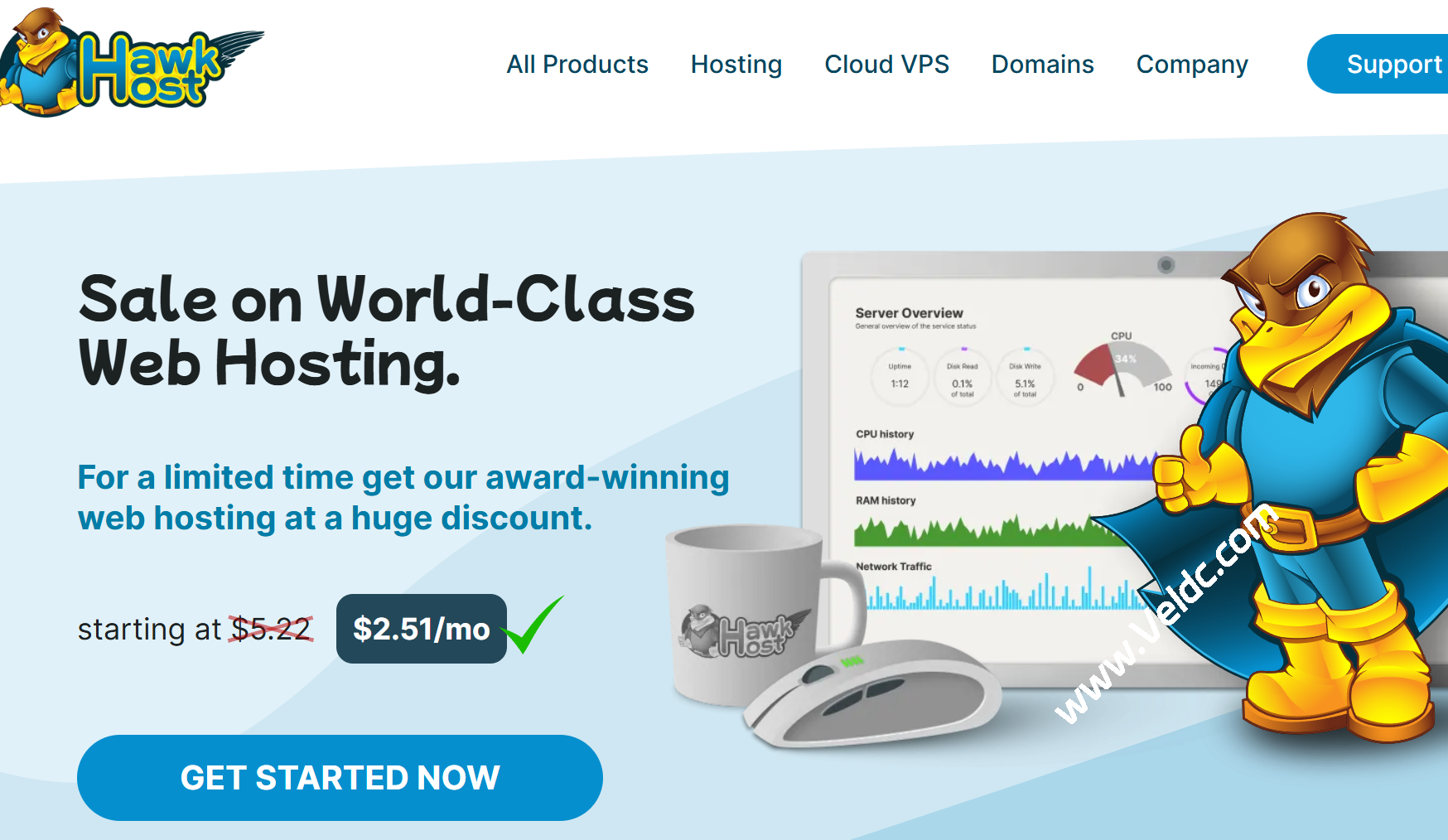 HawkHost 圣帕特里克节大促：虚拟主机 2 折起，低价域名 $2.99 抢购-优乐评测网