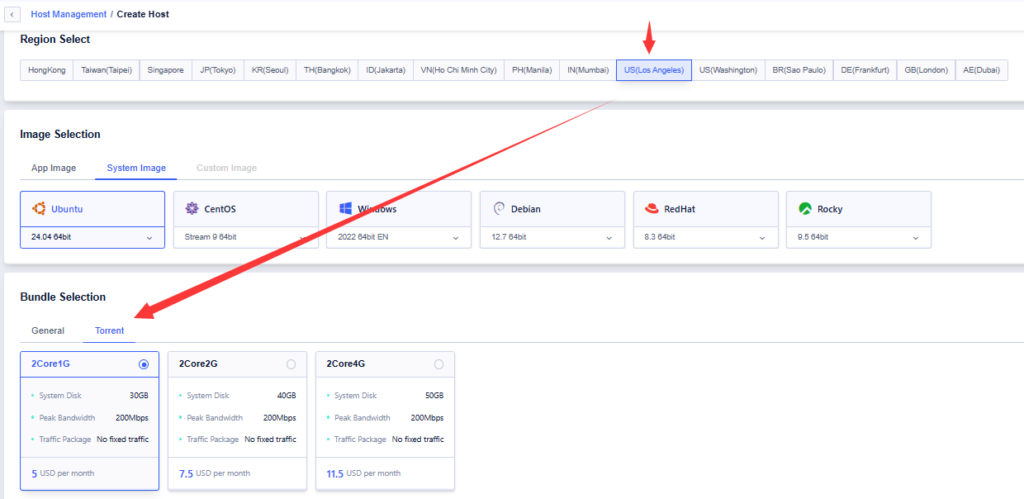 SurferCloud推出奔流型轻量云主机(ULightHost)，美国洛杉矶机房，200Mbps带宽不限流量月付仅$5起-优乐评测网